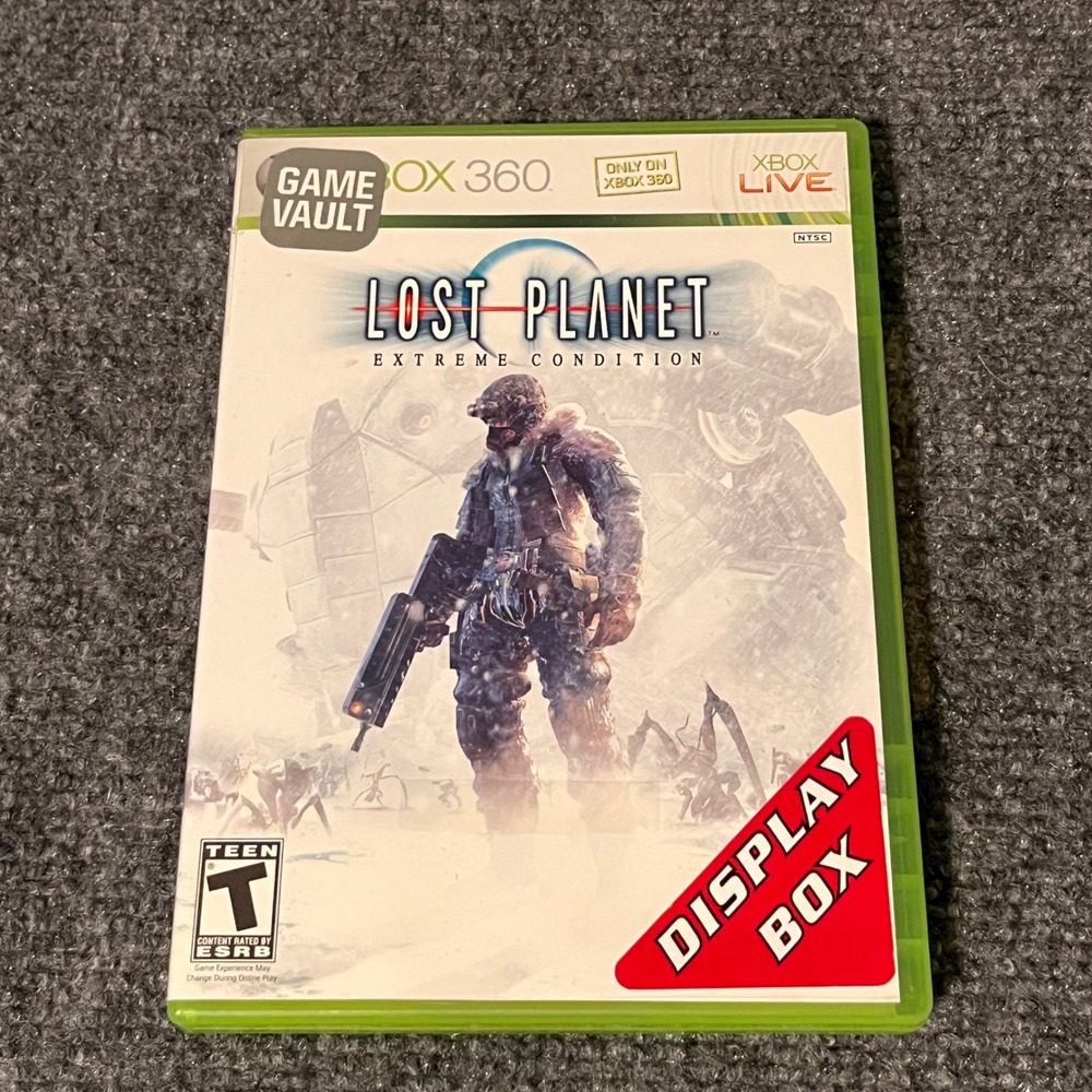 Lost Planet Extreme Condition Microsoft Xbox 360 Capcom 2006 Game Vault Case